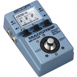 Pedal ZOOM MS70CDR para Bajo o Guitarra 86 Efectos 50 Patches LCD