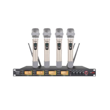 Sistema de micrófono inalámbrico Soundtrack STW-4000HH Frecuencias Variables UHF