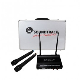 Micrófono Inalámbrico Soundtrack STW-28HU2 2 Mic. de Mano/Maletín